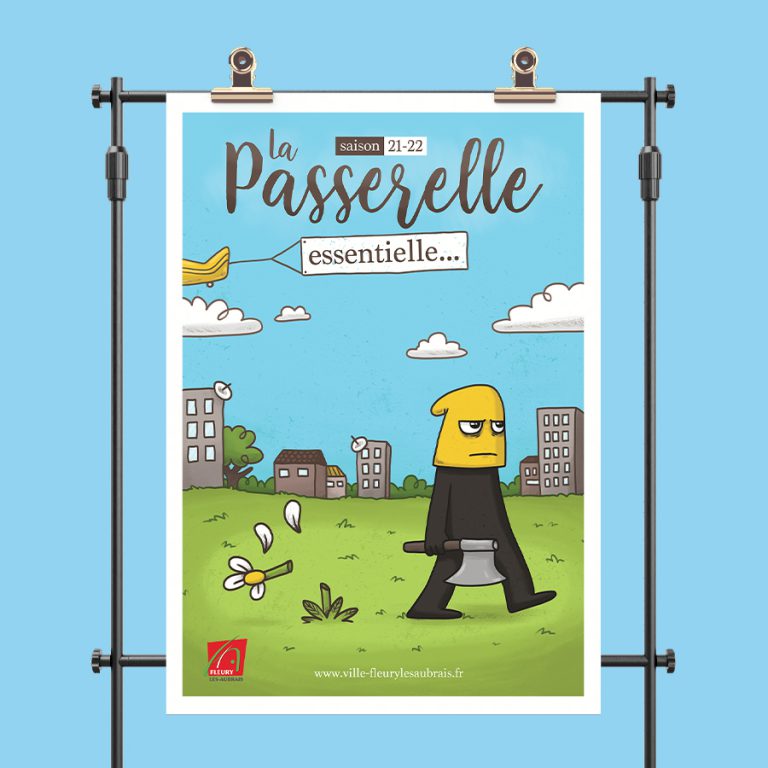 1 la passerelle affiche mockup
