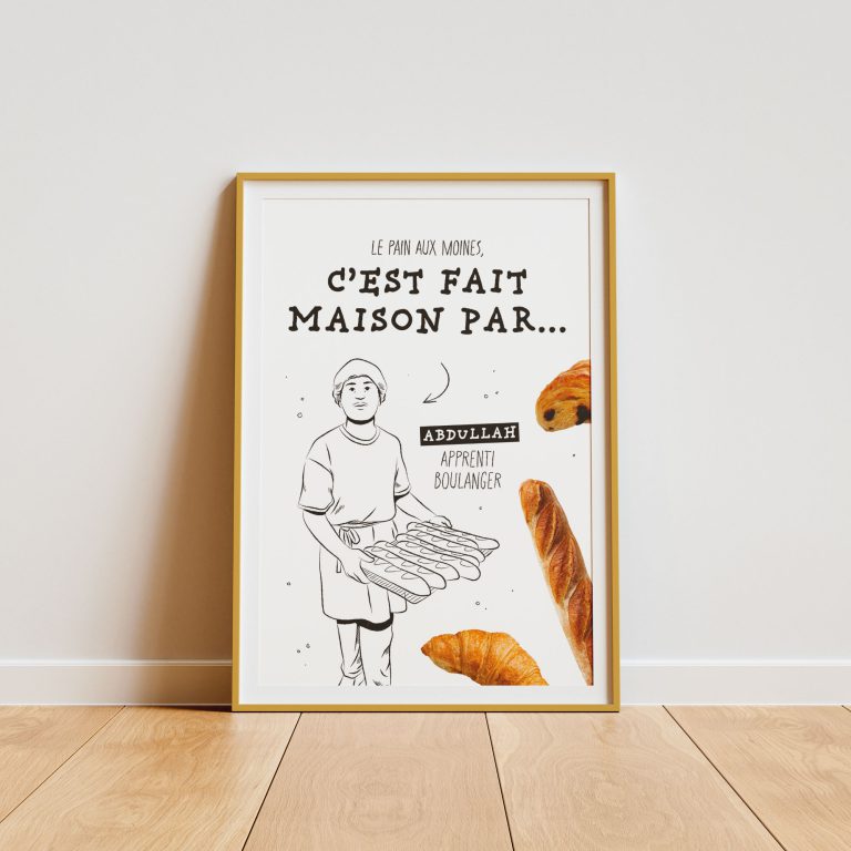 4 boulangerie posters mockups