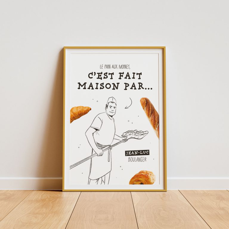 6 boulangerie posters mockups