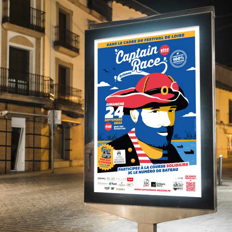 captainrace affiche mockup square