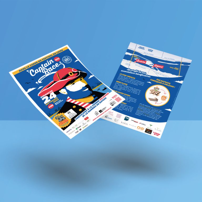 captainrace flyer mockup square