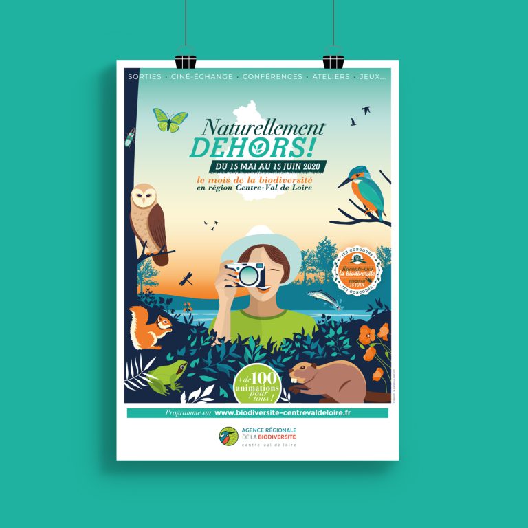 affiche naturellementdehors mockup
