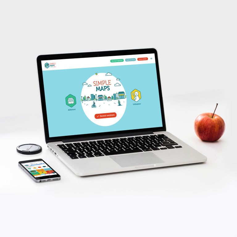 simple maps site mockup
