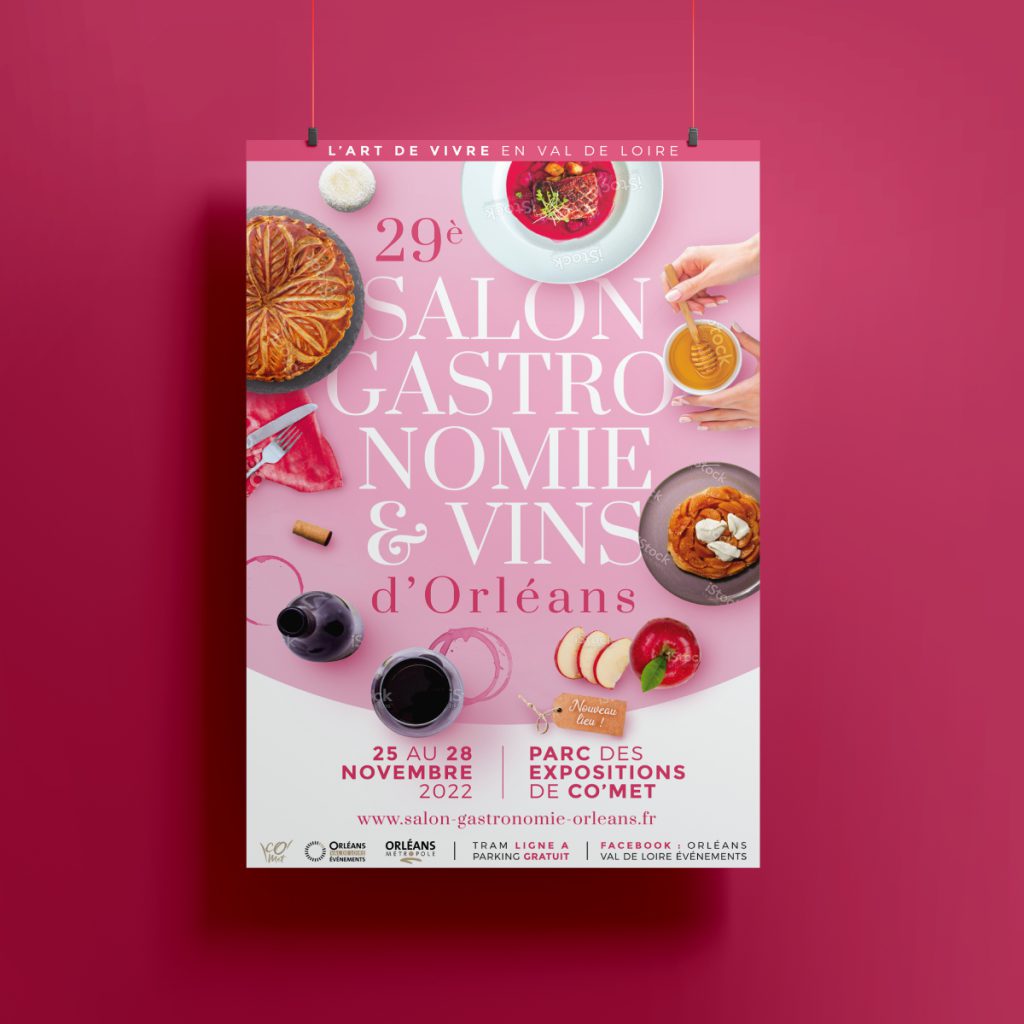 affiche mockup rose web