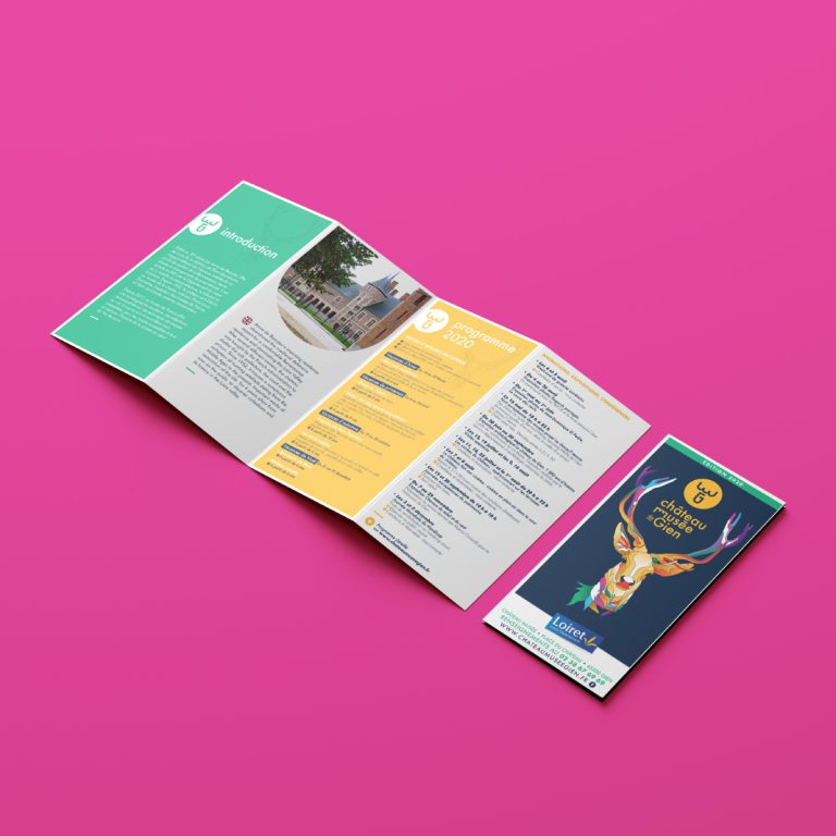 depliant mockup gien rose web