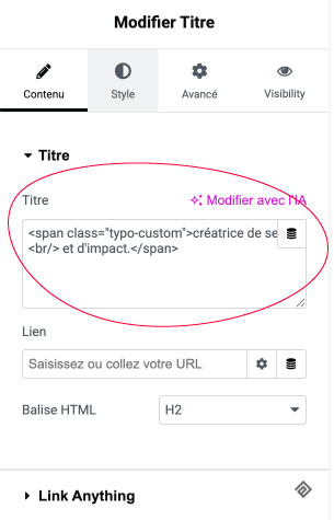 modifier contenu titre def