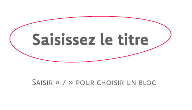 saisir titre wp